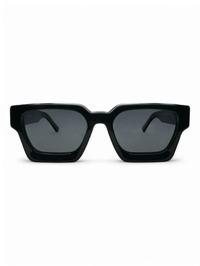 The Brand Remarkable – Zonnebril Unisex – Zonnebril Dames – Zonnebril Heren – Vierkante Zonnebril – Zwart – UV400 – Luxe, Duurzame & Trendy Zonnebril – Designer Zonnebril – Mode Zonnebril 2025 – Inclusief Beschermhoes – Polariserend Look