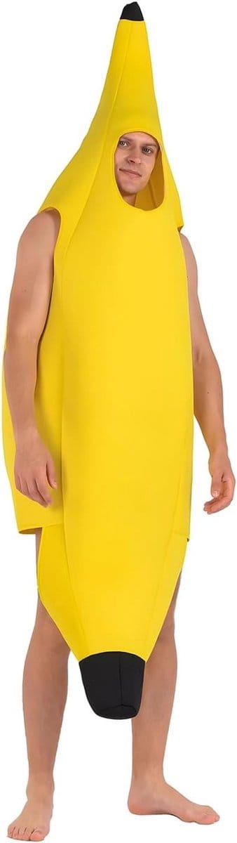 Grappig en Comfortabel Bananen Kostuum voor Volwassenen - Perfect voor Carnaval, Feestjes en Thema Evenementen