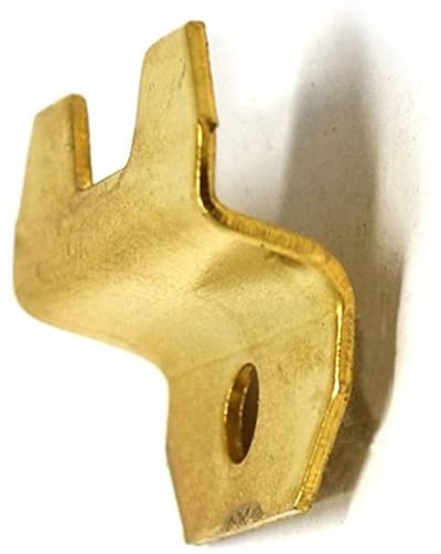 Allecto - Spiegelhouders - Set van 4 messing clips - Voor frameloze spiegels - Geschikt voor 7 mm - Robuust en stijlvol - Perfect voor glas en hout