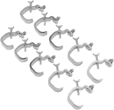 Dailygoods - Podiumlichtklemhaak - 10 Stuks Aluminium Truss C-klemmen - Verstelbaar en Flexibel - Geschikt voor 30 Tot 52 Mm OD Pijp - Multifunctionee...