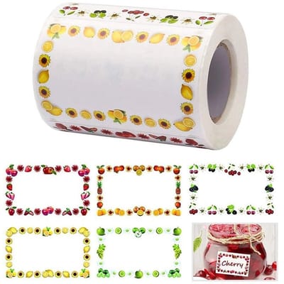 carmdering - Etiketten - 500 stuks 1 rol - Diepvriesetiketten - Diepvries carmdering - Stickers - Diepvriesstickers Beschrijfbaar - inmaaketiketten - etiketten - 4 x 2.5 cm - Keuken stickers - Geschikt Voor diepvries en koelkast