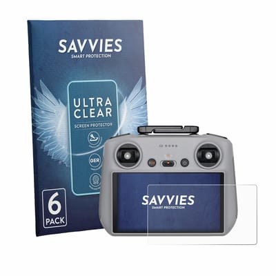 Savvies - Screenprotector voor DJI RC 2 2025 - Folie Beschermfolie transparant 6 Stuks