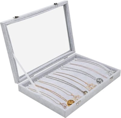 Allecto - Sieraden Organizer - Velours Ketting Display - Glazen