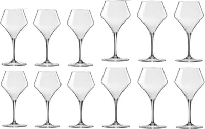 RONA Aram Wijnglazenset - Rode en Witte Wijn - 380ML&500ML - 12 Stuks