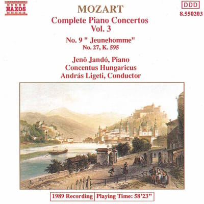 Jeno Jandó - Mozart: Piano Concertos 3 (CD)