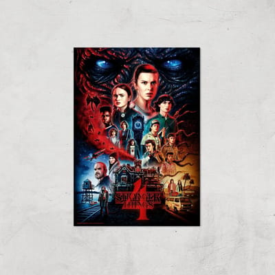 Stranger Things Composition Giclee Art Print - A4 - Print Only
