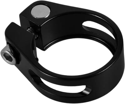 Zadelklem Fiets - Zadelpen Clip - Fiets Zadel Verstellen - Snelsluiting Ontwerp - 31.8 mm Diameter - Zwart