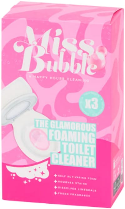 Miss Bubble The Glamorous Foaming Toilet Cleaner - Schuimende Toiletreiniger - 3x 100g | Verwijdert kalk - vuil - bacteriën - Miss Bubble WC Reiniger