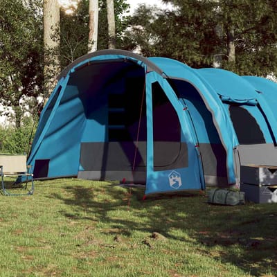 vidaXL - Tunneltent - voor - gezin - 8-persoons - waterdicht - blauw