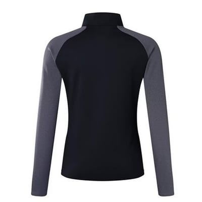 Canterbury Dames Elite Quarter Zip Basislaag Top (Zwart/Magnaat Marl)