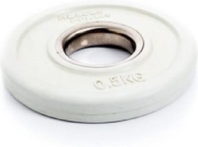 Muscle Power Fractional Olympic Bumper Plate - Halterschijf - 50 mm - 0,5 kg