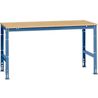 Manuflex werktafel UNIVERSAL Standaard, 1750 x 1000 mm, multiplex natuur, briljantblauw