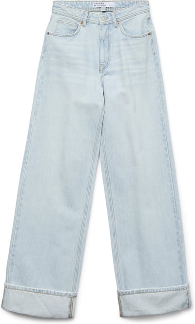 VERO MODA - VMKATHY SHR WIDE FOLD UP DNM JEAN LI3168 - Dames - Jeans