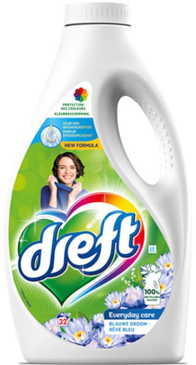 Dreft Vloeibaar Wasmiddel Blue Dream 32 Wasbeurten 1,6 liter