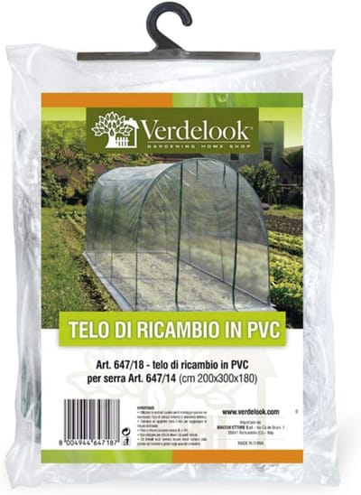 Vervangende Hoes - Broeikas Zeil - Planten Kweken - Rolbare Deur - 200x300x180cm - Transparant