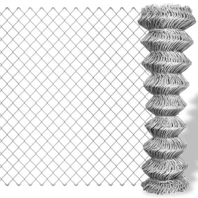 vidaXL - Gaashek - 25x1 - m - gegalvaniseerd - staal - zilverkleurig