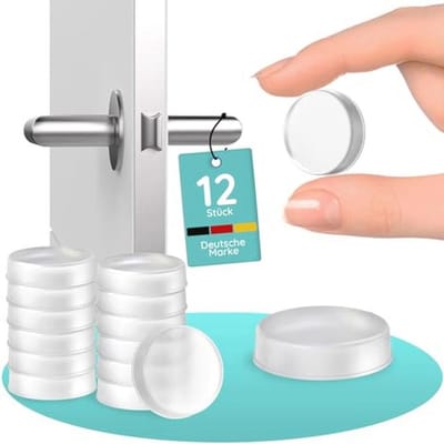 Transparante zelfklevende deurstopper - Schokabsorberende wandbescherming voor deurgrepen en meubels - 12 stuks