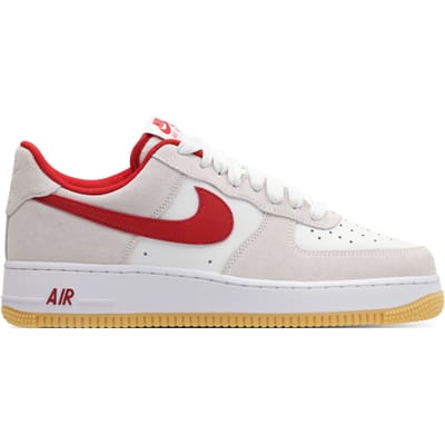 Nike Air Force 1 07 LV8 Photon Dust Varsity Red Baskets Unisexe Blanc Summit-White Gomme-Jaune IB6388-101 40.5 gray