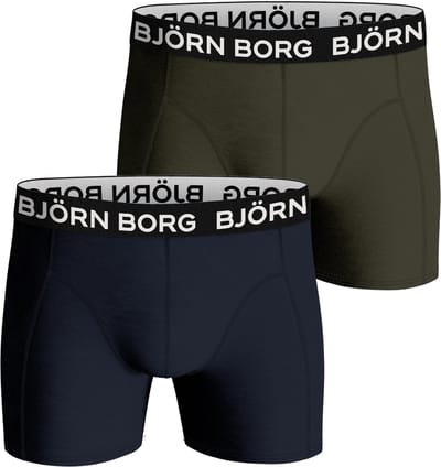 Björn Borg Bamboo Cotton Blend Boxershorts Heren - Groen/Donkerblauw - Maat XXL