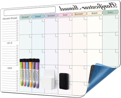 60 x 40 cm Muurplanner met uitwisbare kalender, Perfect voor Maand- en Weekplanning, Organiseer je Taken en Activiteiten