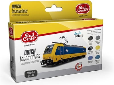 AMMO by Mig Jimenez Hobbyverf Acrylverf - MIG R1001 Dutch Locomotives EP IV-V - Acryl Set Verf set - 6x 17 ml