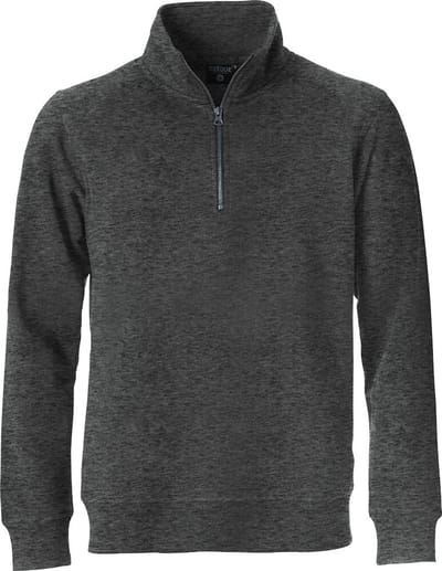 Clique Classic Half Zip 021043 - Antraciet Melange - 4XL