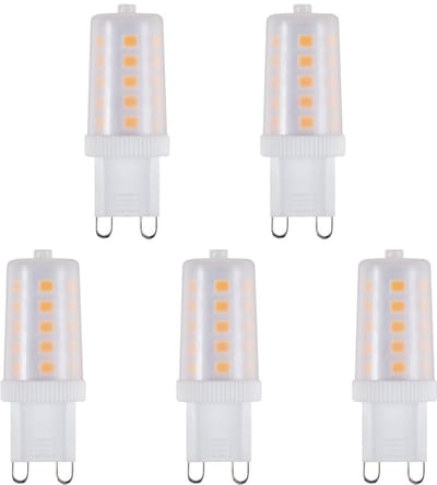 SPL G9 LED Lamp 3W Dimbaar - Warm Wit - 260lm - LED Buislamp T17 - Mat - 5 Stuks - 2700K - 230 Volt