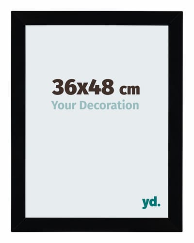 Your Decoration - Puzzellijst 36x48 cm - Zwart Hoogglans - Puzzellijst 500-1000 stukjes - MDF Fotolijst - Mura