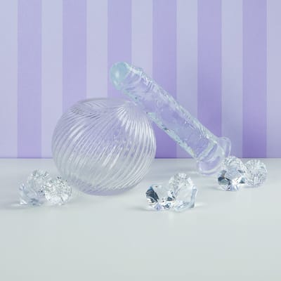 EIS transparante natuurlijke dildo (17 cm)
