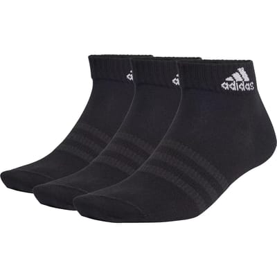 Adidas Sportswear Dunne En Lichte Sportswear Enkelsokken 6 Paar - Unisex - Zwart
