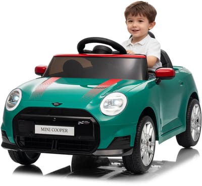 Danky Auto - Elektrische Kinderauto 12V - Groen - Afstandsbediening - LED & Muziek - Claxon - Vanaf 3j