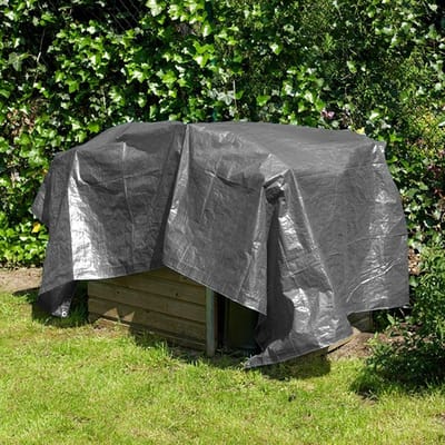 Afdekzeil - Zeil Doek - Bescherming Buiten - Waterdicht UV-bestendig - 5 x 8 m - Grijs