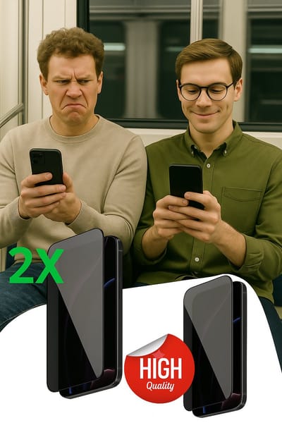 Privacy Screenprotector iPhone 16 Pro Max – 2 Stuks Duo Pack – Anti-Spy Beschermfolie, 9H Gehard Glas, Anti-Glare, Krasbestendig, Case-Friendly