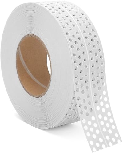 SnelShoppen - Plakband voor Plafond en Wand, Zelfklevend, 30 m x 5 cm, PVC, Voor het Aansluiten van Gyproc Platen, Hoekbescherming en Herstellen van W