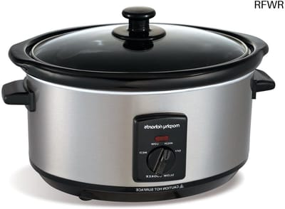 RFWR® Slow Cooker 3,5 liter - Ovale Keramische Slowcooker voor Gezinsmaaltijden