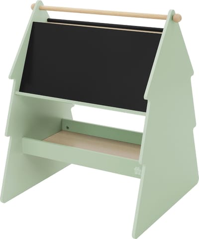 Krijtbord voor kinderen in dennenboomdesign Dubbelzijdig krijtbord met opbergruimte en papierrol Joyz