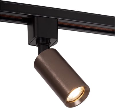 Lucide TRACK RITMO Railspot - 1-fase Railsysteem / Railverlichting - 1xGU10-MR11 - Koffie (Uitbreiding)