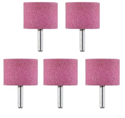 Dailygoods- Schurende Steen 6mm Schacht - 5 Stuks - Hoge Hardheid - Voor Hout/Metaal/Jade - Schurende Snijkant - Totale Lengte 48mm - Slijpschijf