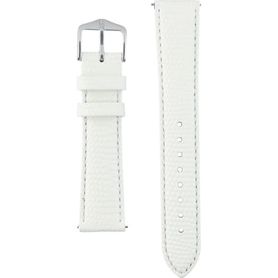 Hirsh Horlogeband Rainbow Wit - Leer - 18mm