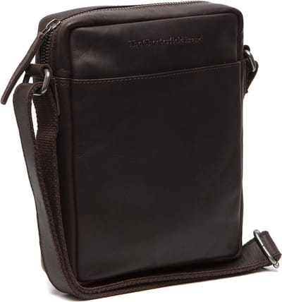The Chesterfield Brand Leren Schoudertas Saba Shoulderbag Brown Donkerbruin