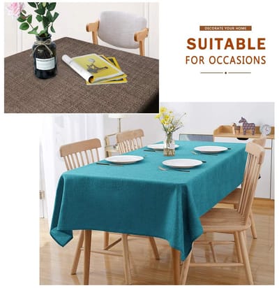Dailygoods- Tafelkleed Waterdicht - Rechthoekig Kunstlinnen - Wasbaar - Kreukvrij - Tafeldecoratie - Stijlvol en Duurzaam - Tafelbedekking