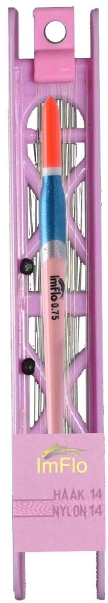 Roze Vistuigje Pink Lady Carla 14/00 - Haak 14 - Dobber 0,75 gram Witvistuigje Wedstrijdtuigje Vis