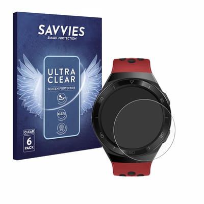 Savvies - Screenprotector voor Huawei Watch GT 2e - Folie Beschermfolie transparant 6 Stuks