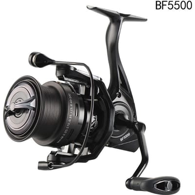 Moulinet de Pêche 5+1 Roulements à Billes Bobine Métallique Axe Principal en Acier Inoxydable 4.7:Moulinet spinning 1 vitesse gray