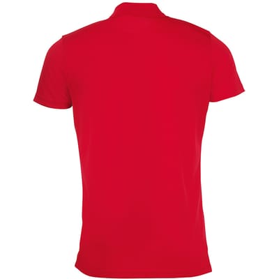 SOLS Heren Performer korte mouw Pique Polo Shirt (Rood)
