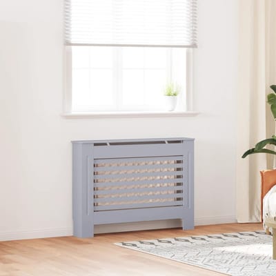 vidaXL Radiatorombouw 112x19x81,5 cm MDF antraciet