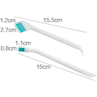 2 Pièces/Ensemble Brosse Étroite de Nettoyage Brosse Portable de Nettoyage d'Espace de Biberon Outil de Cuisine Ménager Petite Brosse 2pcs white