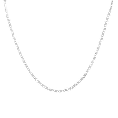 Bijoutheek Collier Schakel Dun Zilver