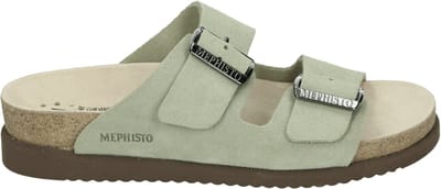 mephisto - HESTER SANDVEL - Dames slippers - Kleur: Groen - Maat: 39