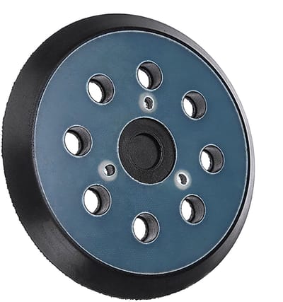 Allecto - Vervangingspad voor Schuurmachine - Steunschijf Schuurmachine - 125 mm - 8 Gaten - Slijtvast PU-materiaal - Geschikt voor Polijstmachine ...